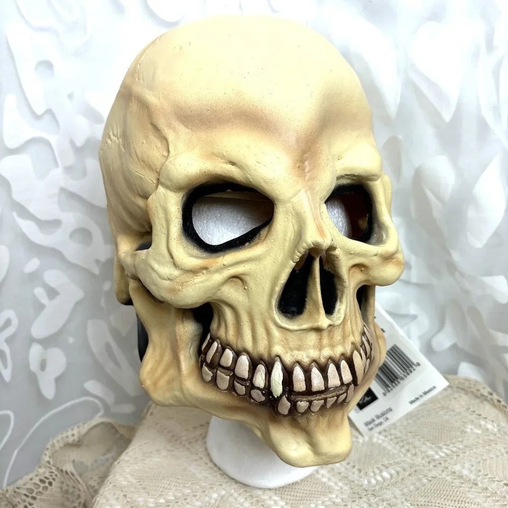 Mask Illusions Vintage Collectible 90’s Realistic Skull Latex Mask